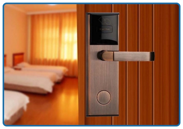 Electronic smart card hotel door locks system in Dhaka Bangladesh